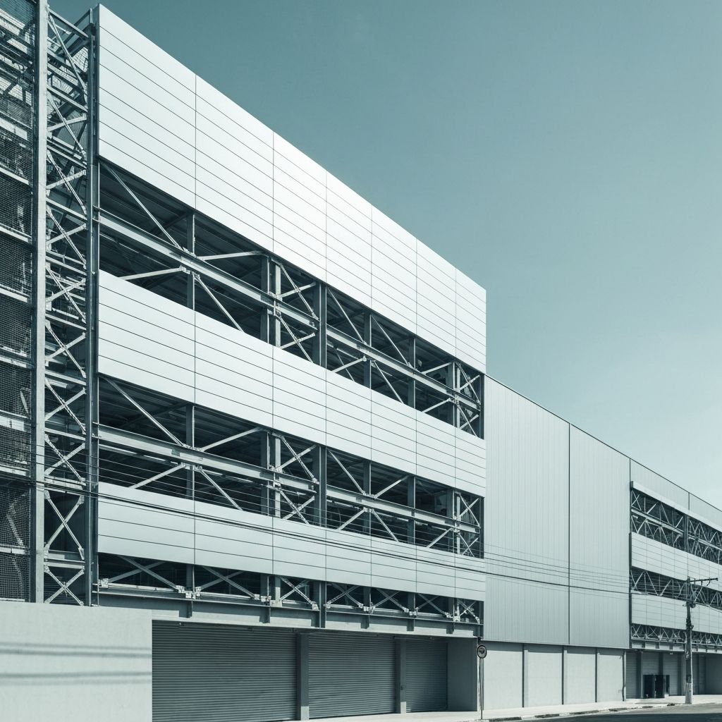 Galpão metálico simples no Brasil